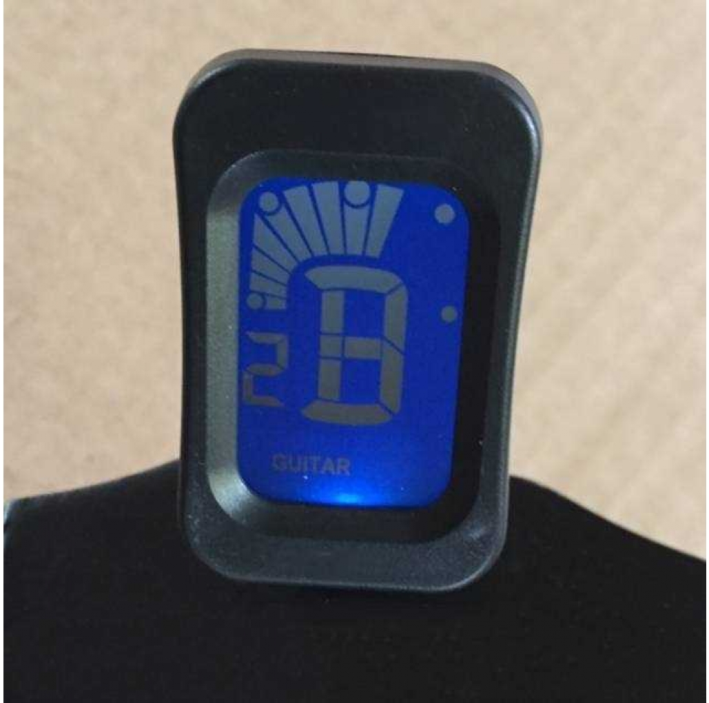 Affordable black guitar tuner