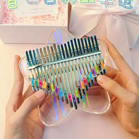 Acrylic 21 sound rainbow Kalimba