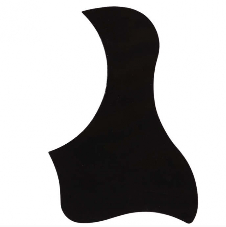 Plastic black guitar pickguards