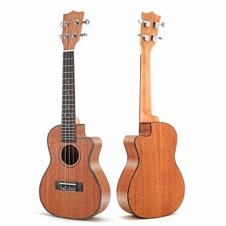 All sapele cutaway ukulele