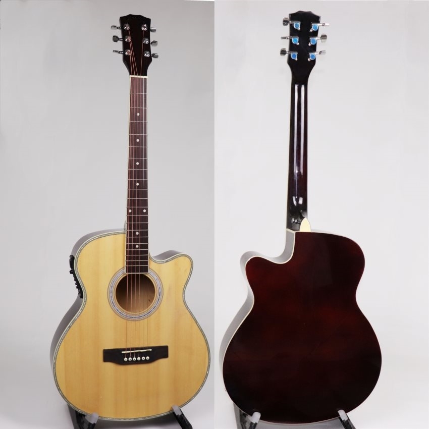 40 inch spruce linden gloss acoustic electric guitar